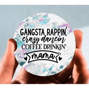 Set of 2 Car‎ Coasters, Mama Car Coaster, Neoprene Car Coaster